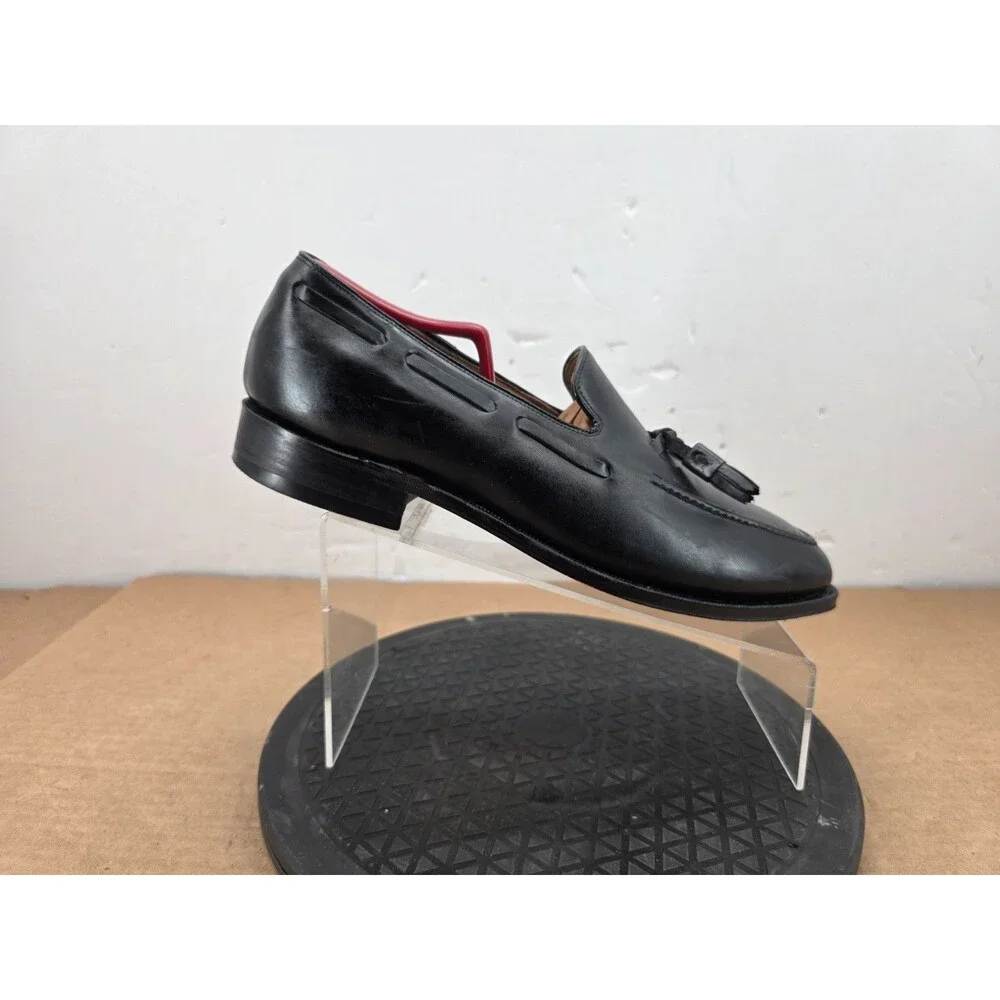 JOHNSTON & MURPHY Shoes Mens  Black Aristocraft Tasseled Loafers  11 D